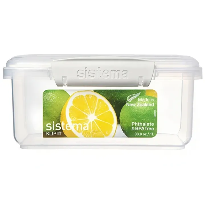 Matlåda i plast 1L, Sistema, Vit