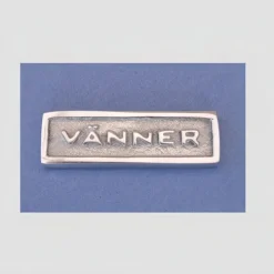 Metallskylt med ram, Vänner