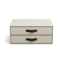 Minibyrå 2 lådor, Birger canvas, Bigso, Beige