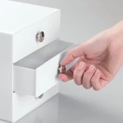 Minibyrå 3 lådor, iDesign, Vit