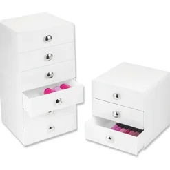 Minibyrå 3 lådor, iDesign, Vit