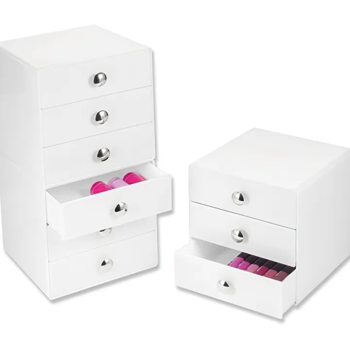 Minibyrå 3 lådor, iDesign, Vit