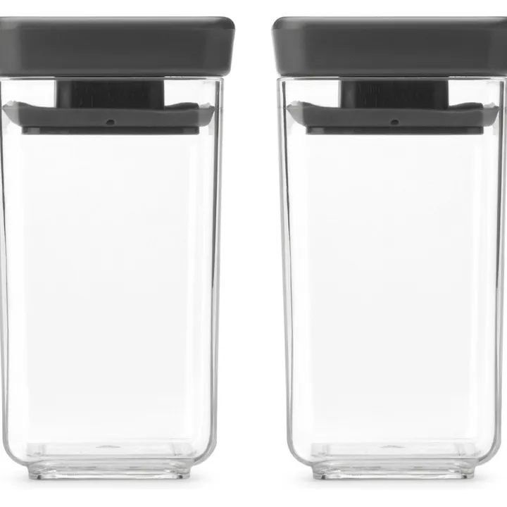 Mini förvaringsburk 2-pack, Brabantia, Mörkgrå