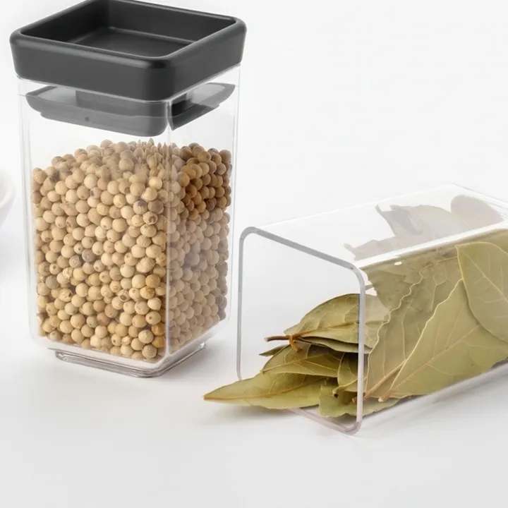 Mini förvaringsburk 2-pack, Brabantia, Mörkgrå