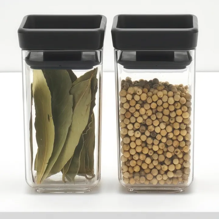 Mini förvaringsburk 2-pack, Brabantia, Mörkgrå