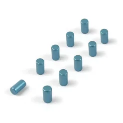 Minimagnet cylinder 10-pack, Blå