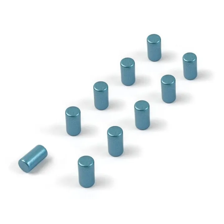 Minimagnet cylinder 10-pack, Blå