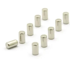 Minimagnet cylinder 10-pack, Silver