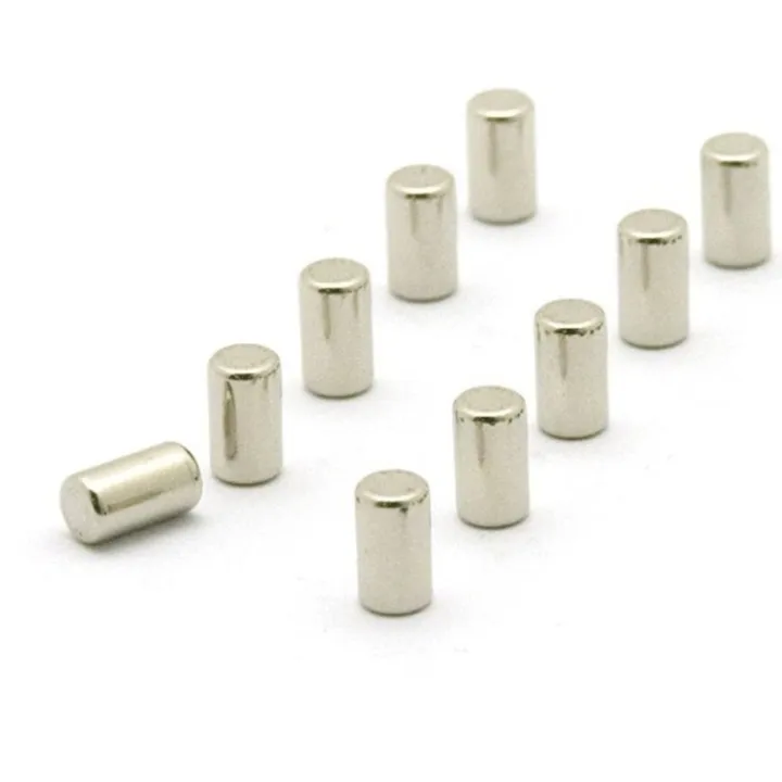 Minimagnet cylinder 10-pack, Silver