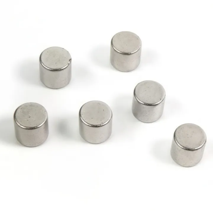 Minimagnet cylinder 6-pack, Silver
