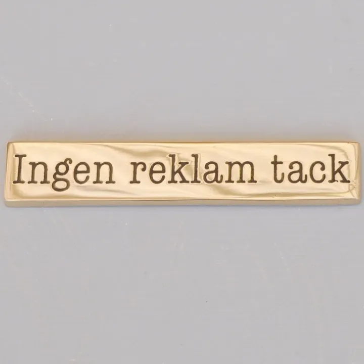 Mässningsskylt, Ingen reklam tack