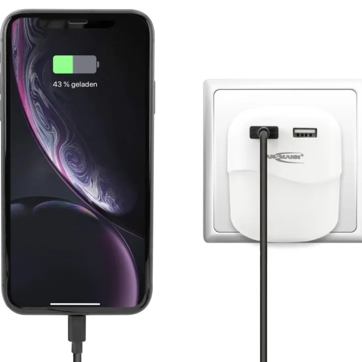 Nattlampa med USB-portar