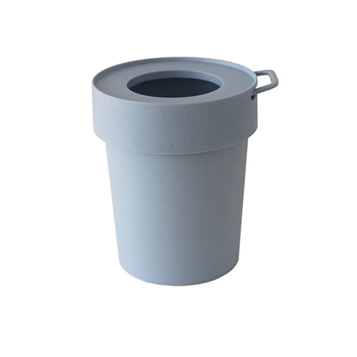 Papperskorg med krok 5L, Hachiman, Blågrå