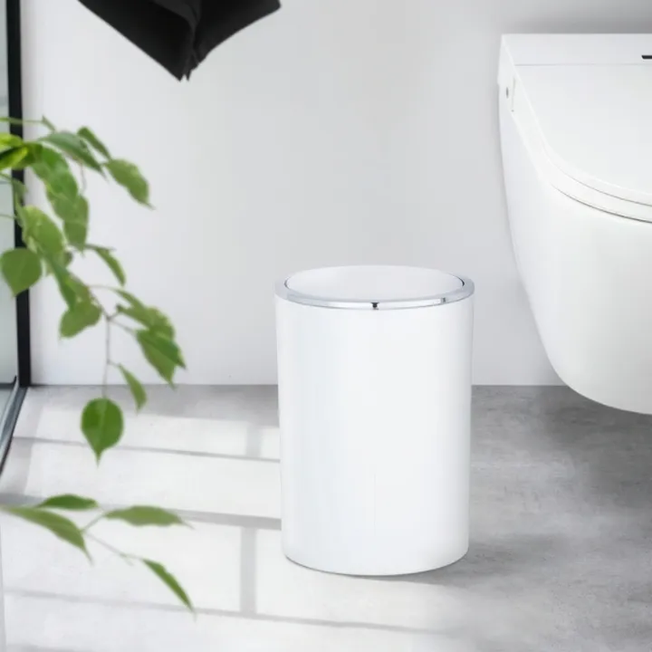 Papperskorg med viplock 5L