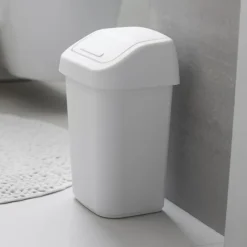 Papperskorg med vipplock 10L