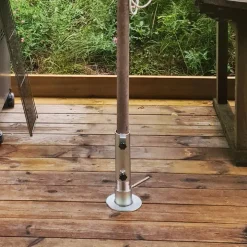Parasollfot för trädäck