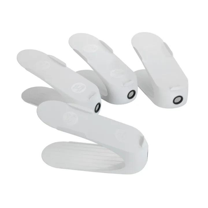 Platsbesparande skoställ 4-pack, Wenko, Vit