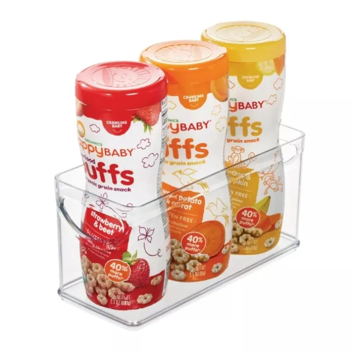 Öppen låda, Stapelbar, Smal, RPET CABINET BIN, 25,4 x 10,8 x H 12,7 cm, Transparent