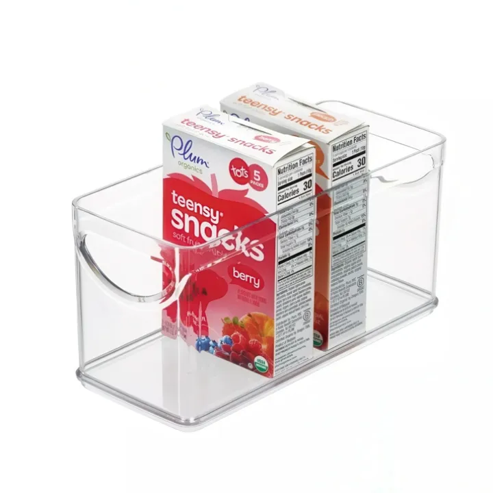 Öppen låda, Stapelbar, Smal, RPET CABINET BIN, 25,4 x 10,8 x H 12,7 cm, Transparent