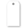 Presentetikett hängande 10-pack, Vit