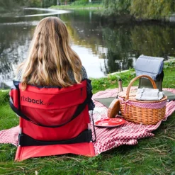 Relaxback, hopfällbart ryggstöd