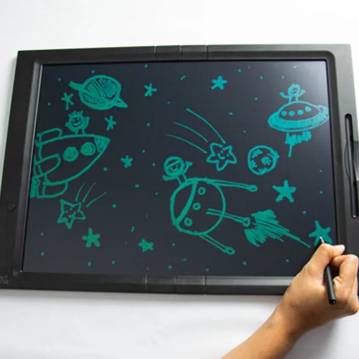 Rit- och skrivplatta med whiteboard