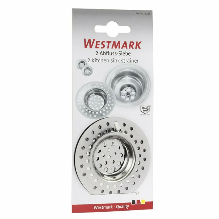 Rostfri skräpsil 2-pack