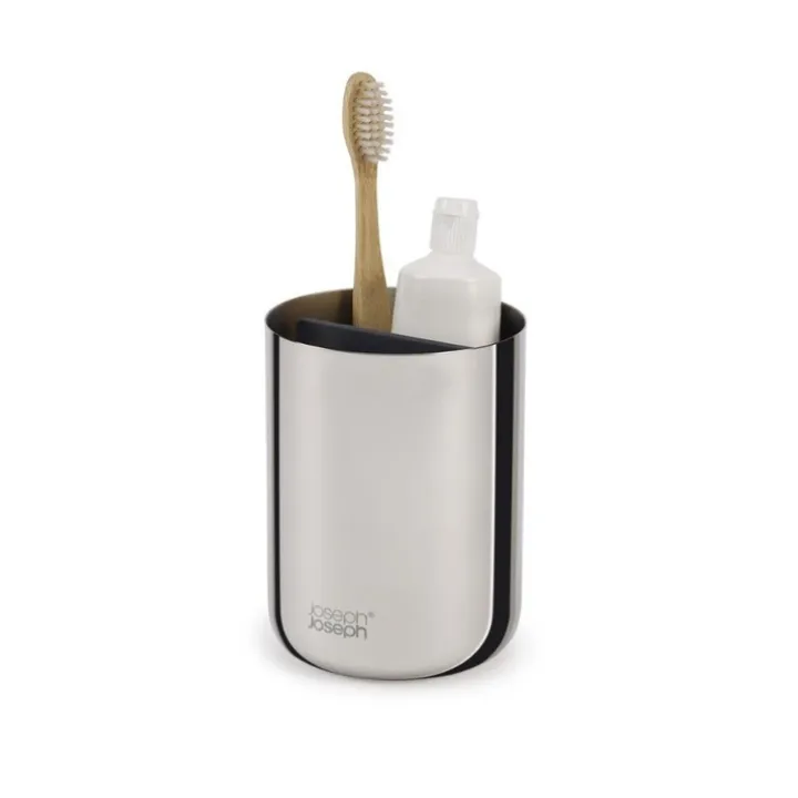 Rostfri tandborstmugg med avdelare, Joseph Joseph