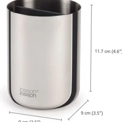 Rostfri tandborstmugg med avdelare, Joseph Joseph