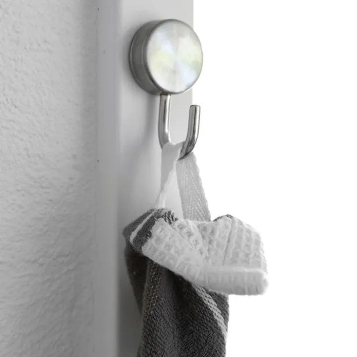 Rund magnetkrok 2-pack, Silver