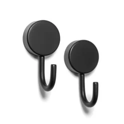 Rund magnetkrok 2-pack, Svart