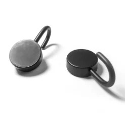 Rund magnetkrok 2-pack, Svart