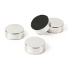 Rund magnet 4-pack, Silver