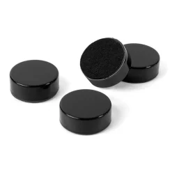 Rund magnet 4-pack, Svart