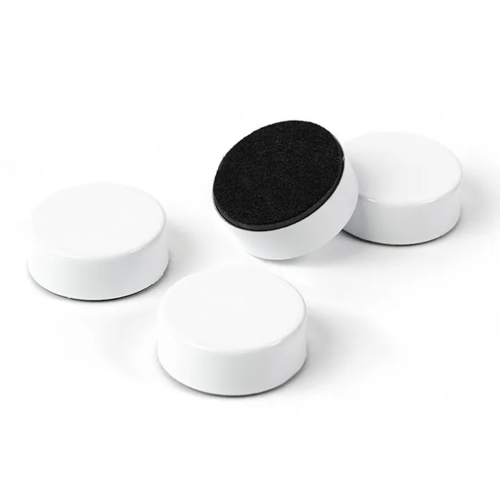 Rund magnet 4-pack, Vit