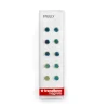 Rund minimagnet 10-pack, Regnbågsmetall