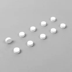 Rund minimagnet 10-pack, Vit
