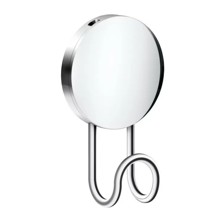 Rund självhäftande enkelkrok, 9cm