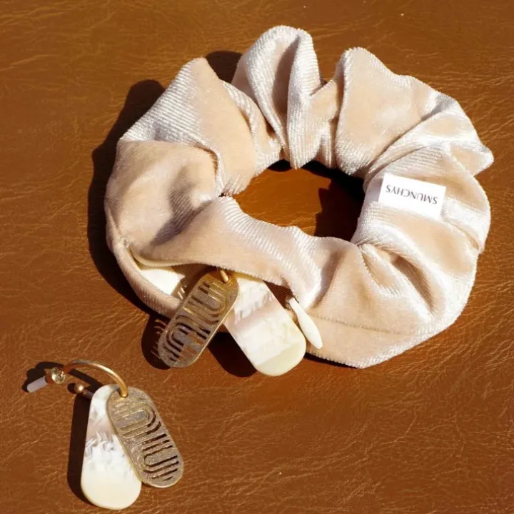 Scrunchie med ficka