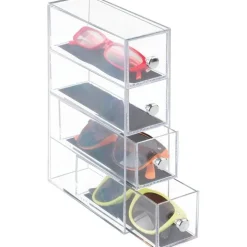 Smal minibyrå 4 lådor, Clarity