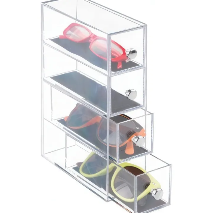 Smal minibyrå 4 lådor, Clarity