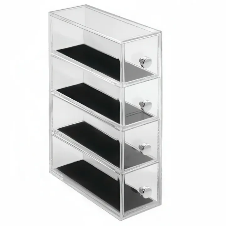 Smal minibyrå 4 lådor, Clarity