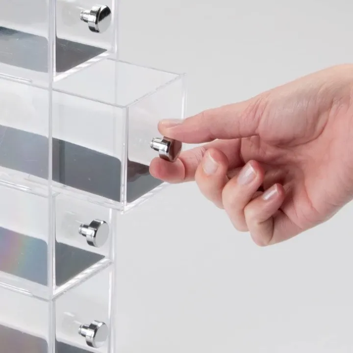 Smal minibyrå 4 lådor, Clarity