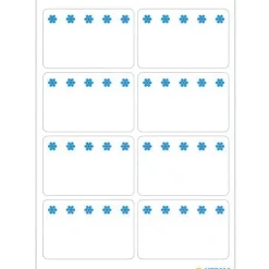 Små burketiketter 56-pack
