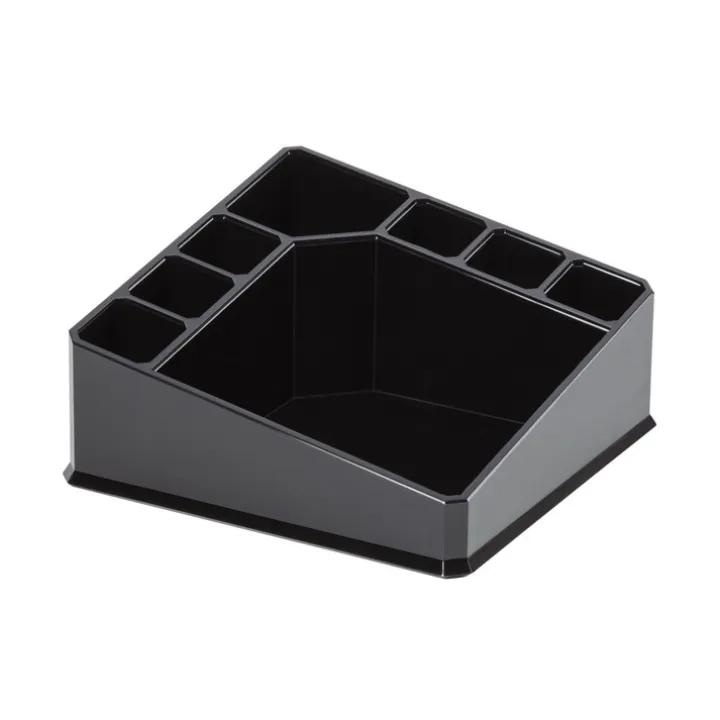 Sminkställ med 8 fack, CONFIGURABLE, 22 x 13 x H 8 cm, Svart