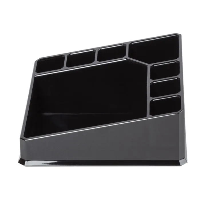 Sminkställ med 8 fack, CONFIGURABLE, 22 x 13 x H 8 cm, Svart