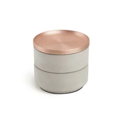 Smyckessask rund, TESORA, Ø 12,7cm, Umbra