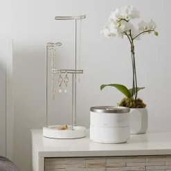 Smyckessask rund, TESORA, Ø 12,7cm, Umbra