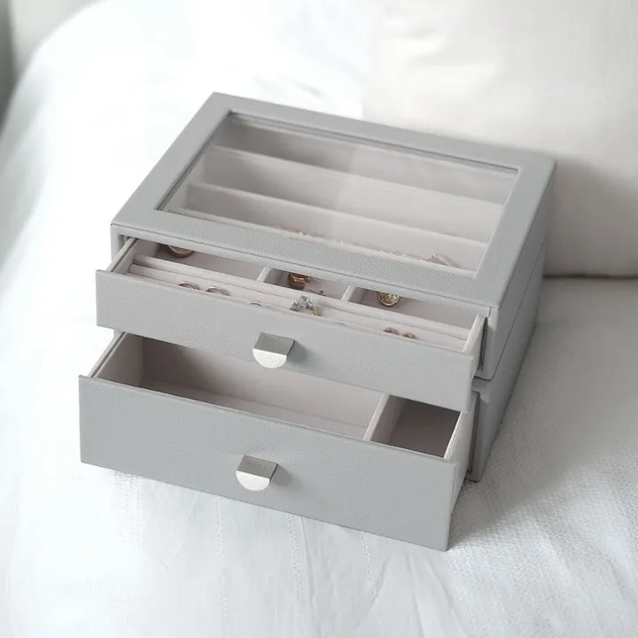 Smyckesskrin 2 lådor, Classic, Stackers