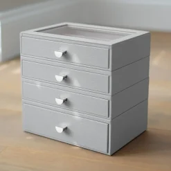 Smyckesskrin 4 lådor, Classic, Stackers